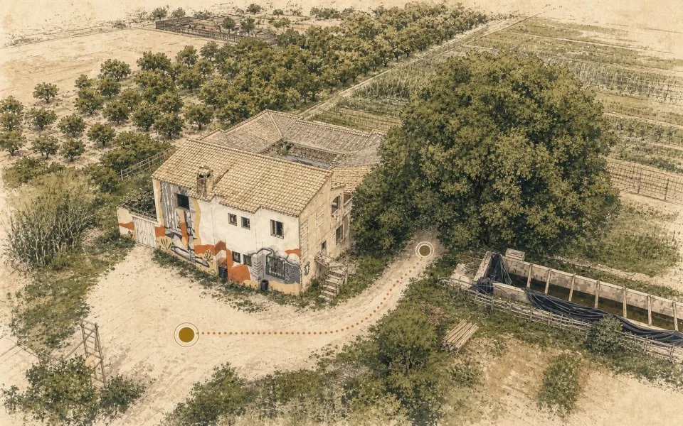 Illustrated CSO El Molí virtual tour