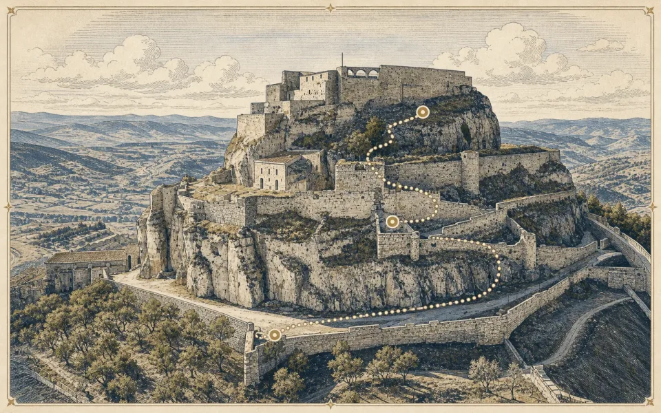 Illustrated Castell de Morella tour
