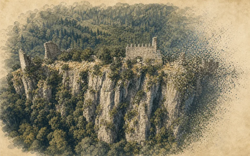 Illustrated Castell de Villalonga virtual view
