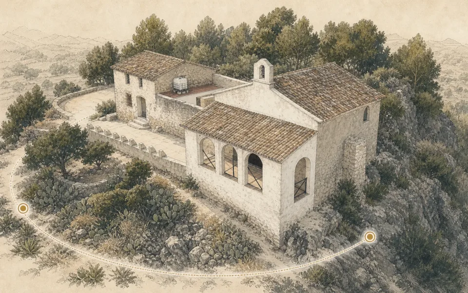 Illustrated Ermita de Sant Miquel tour